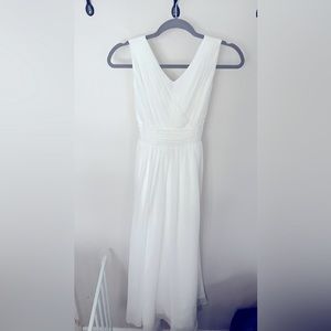 Size 14 girls white flower girl dress